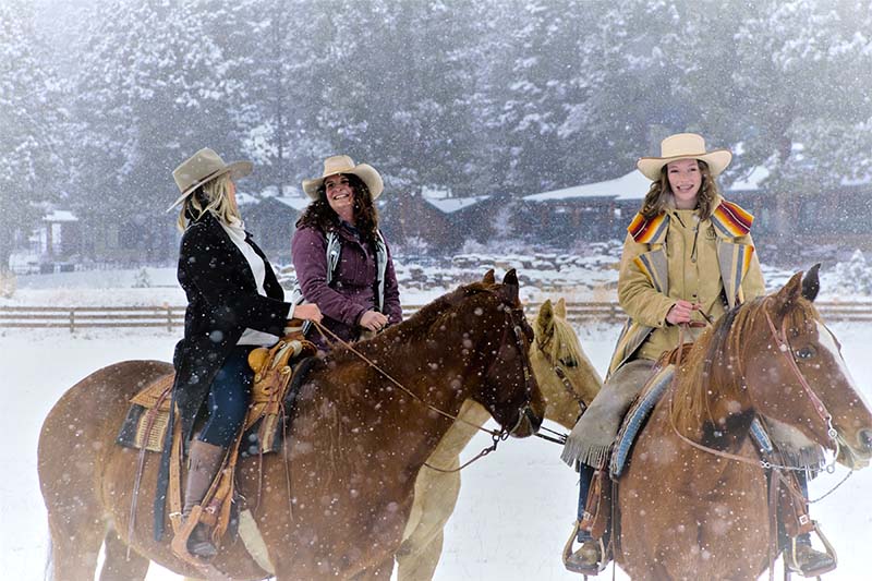 Winter Horseback Riding