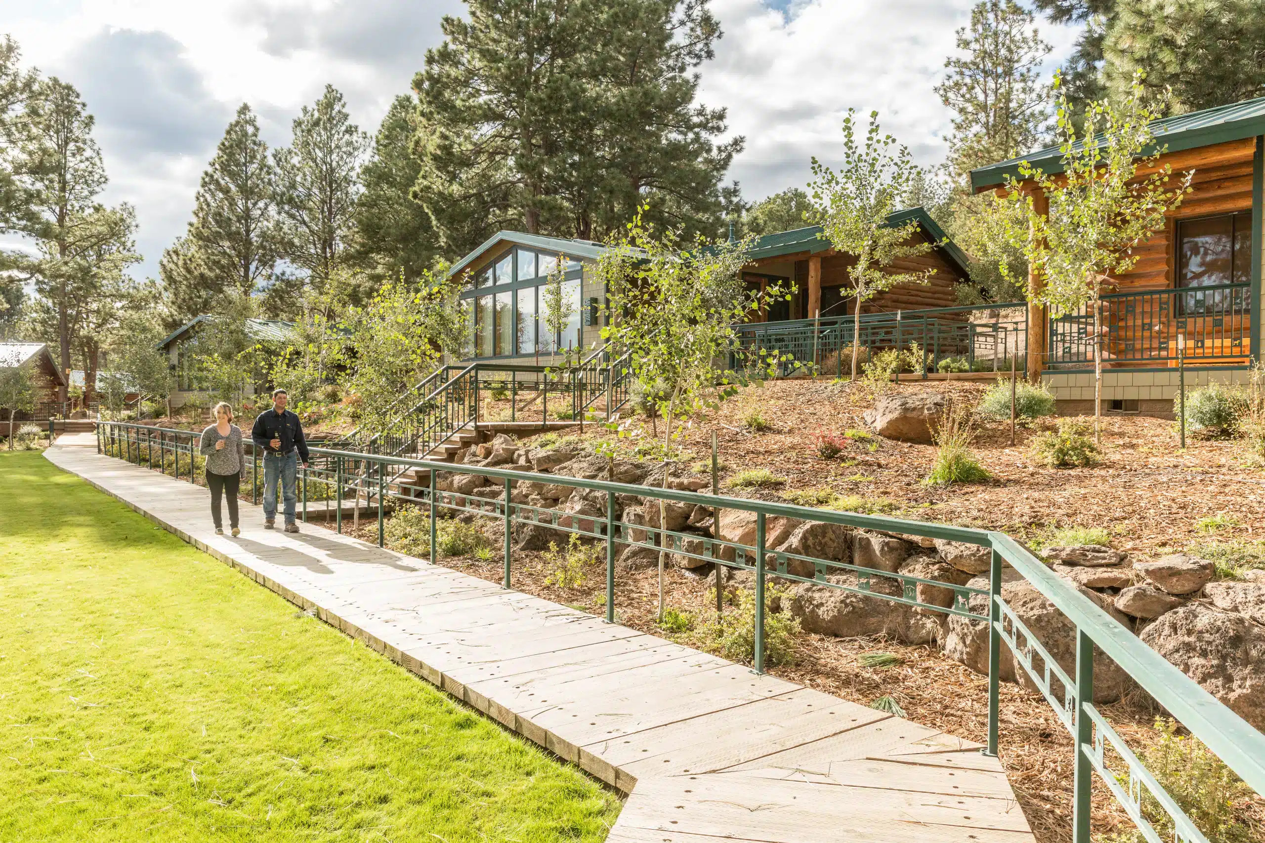 Lakeside_Log_Cabin-Couple_Walking-4-scaled